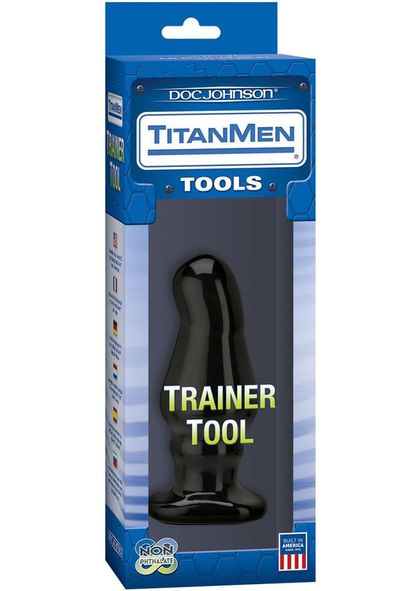TitanMen Trainer Tool #5 Angled Wide Anal Plug - Black