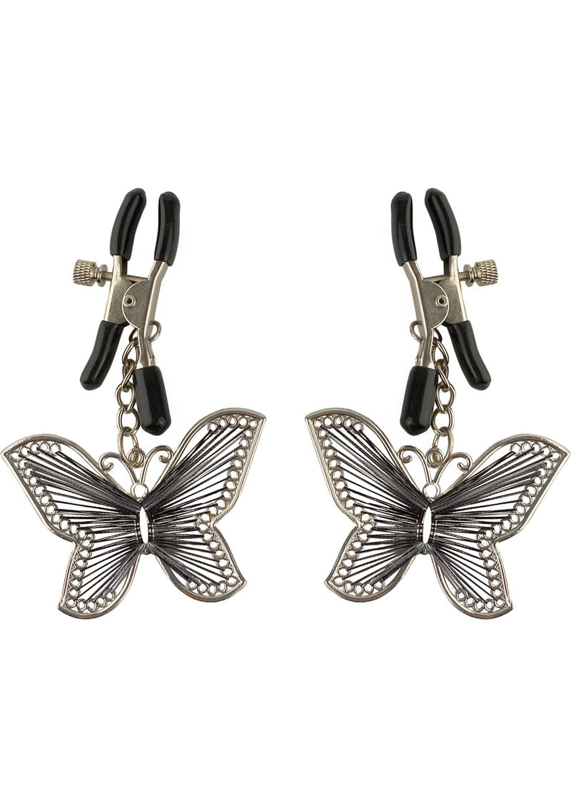 Fetish Fantasy Series Butterfly Nipple Clamps - Silver