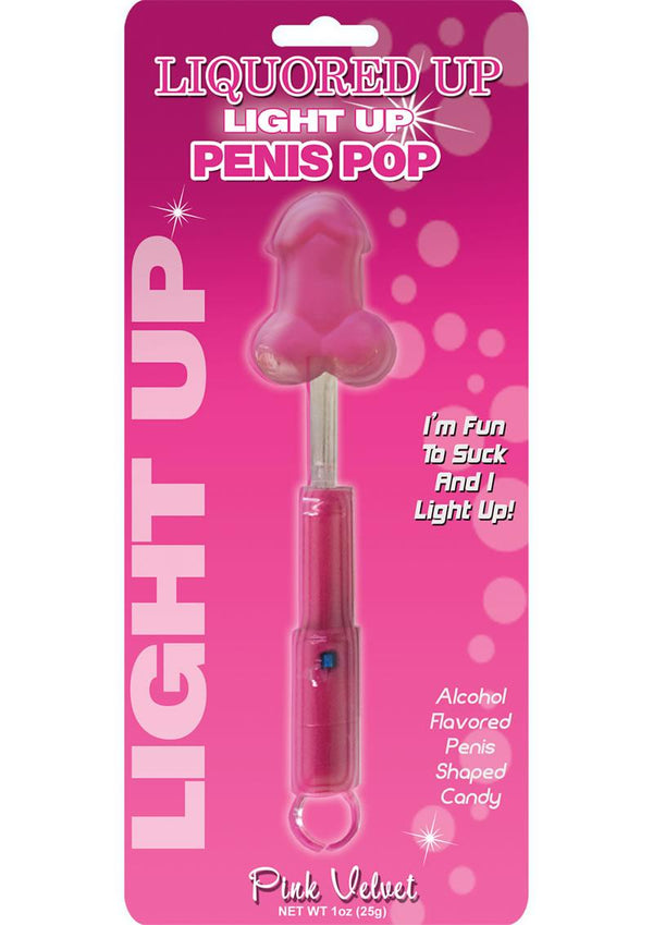 Liquored Up Light Up Boobie Pop Lollipop Pink Velvet