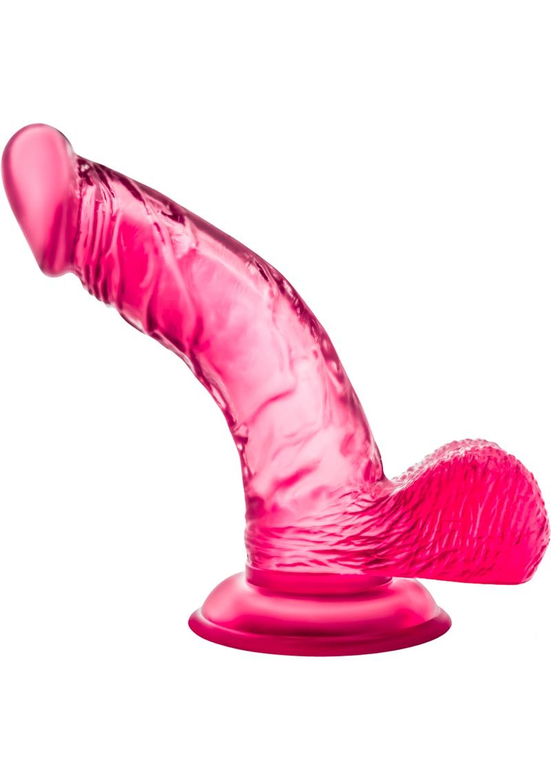 B Yours Sweet n' Hard 8 Dildo With Balls 6.5in - Pink