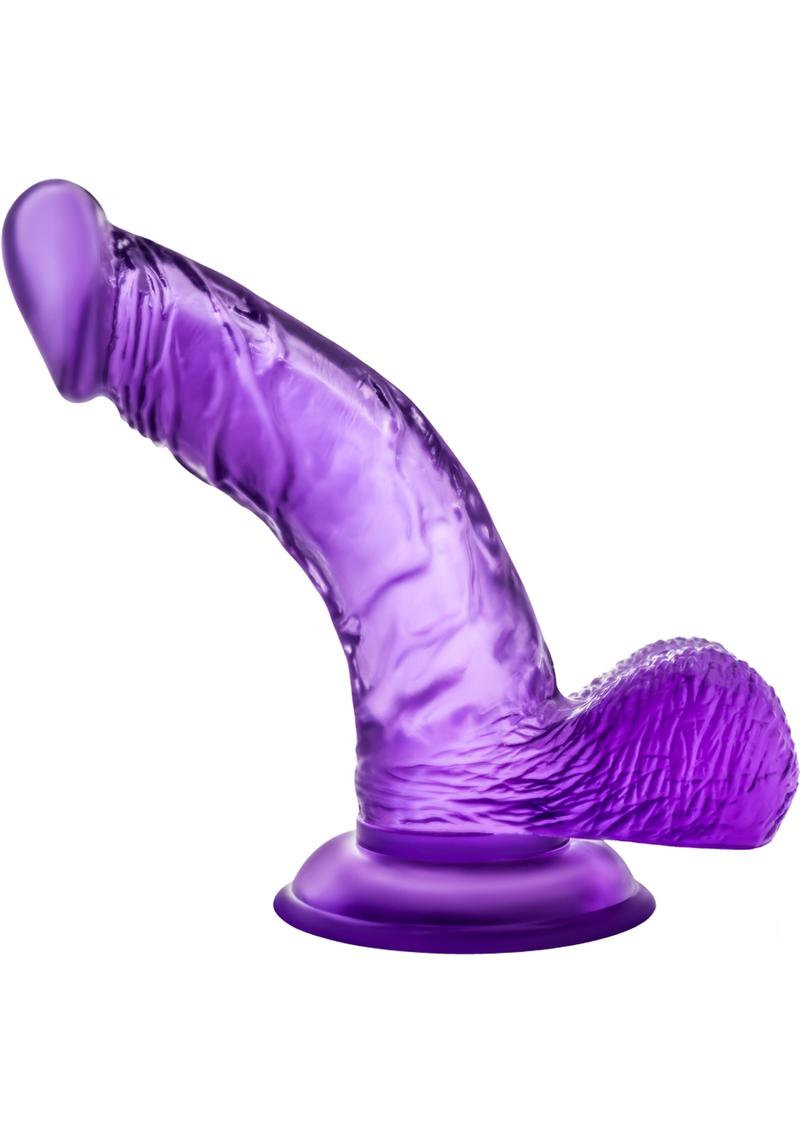 B Yours Sweet n' Hard 8 Dildo With Balls 6.5in - Purple