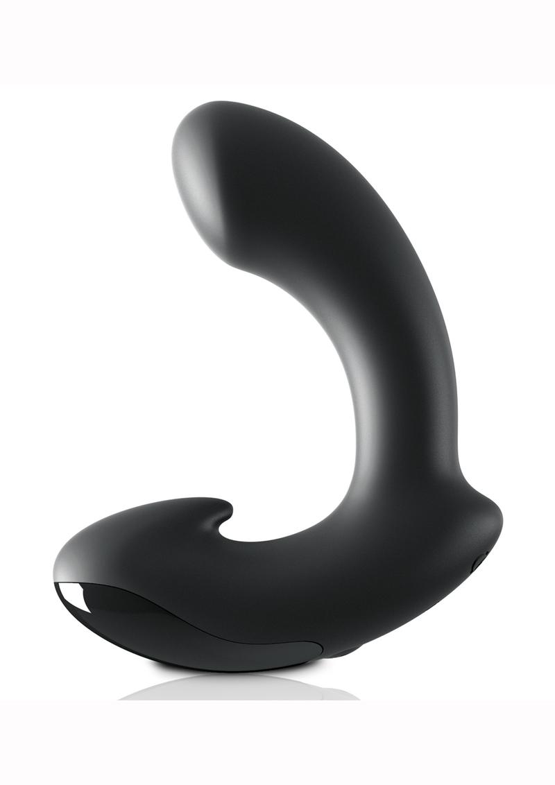 Sir Richard's Control Silicone Prostate Massager Rechargeable Vibrating - Black