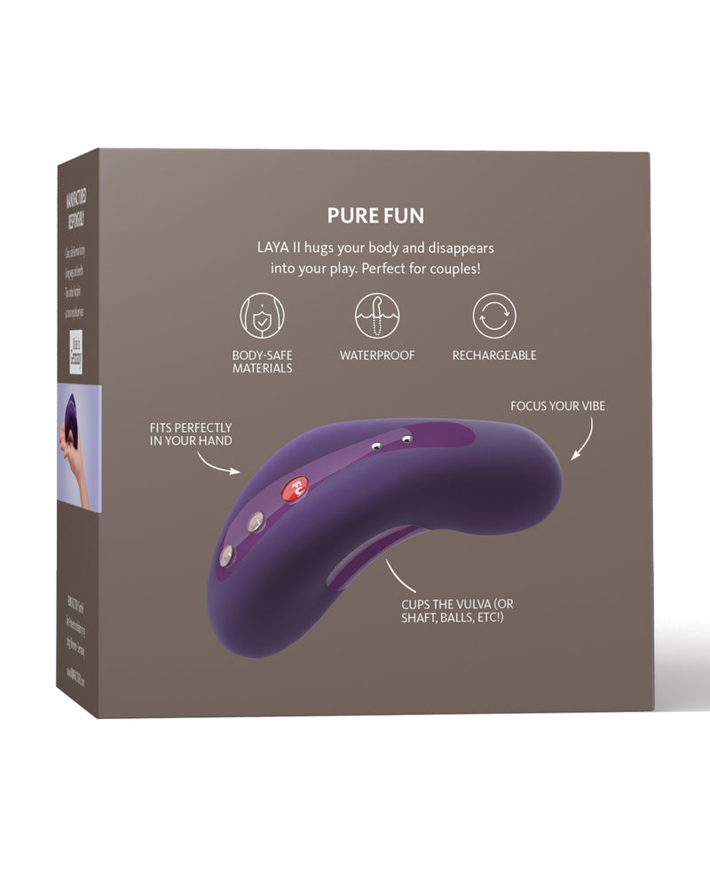 Fun Factory Laya II Clit Stimulator - Dark Violet