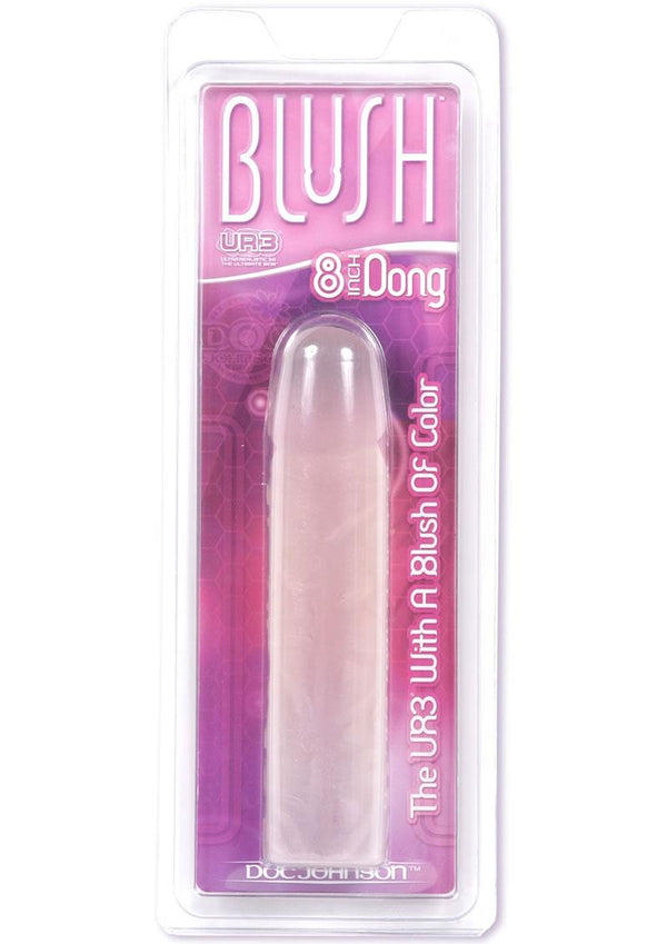 Blush Dildo 8in - Clear with Blush