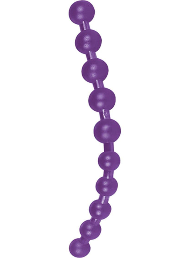 Thai Jelly Jumbo Anal Beads - Purple