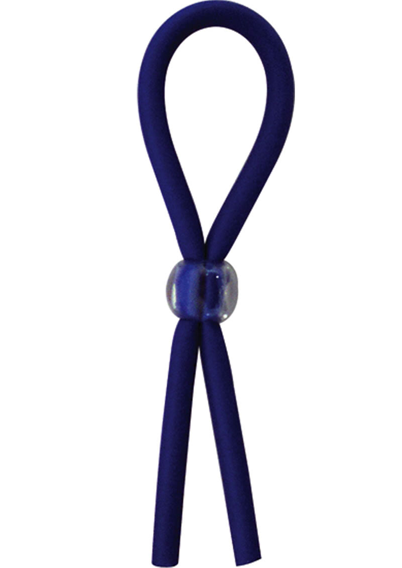 Clincher Adjustable Rubber Cock Ring Blue
