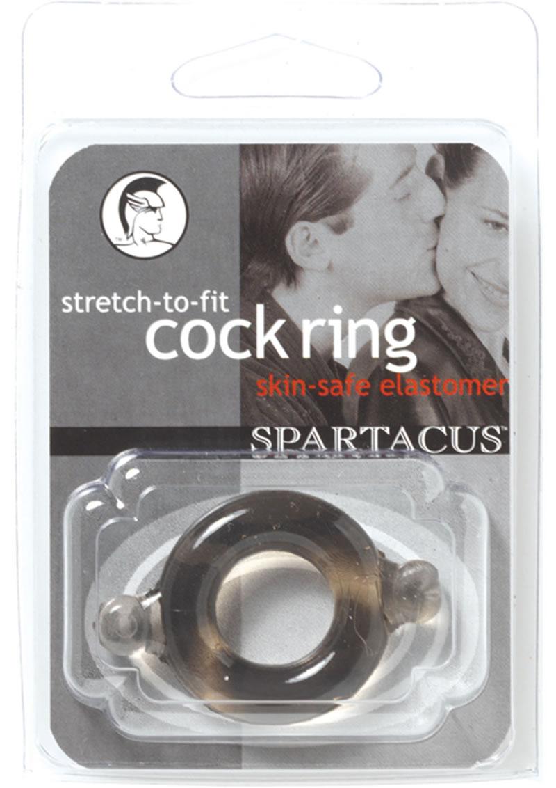 Elastomer Stretch To Fit Cock Ring Black