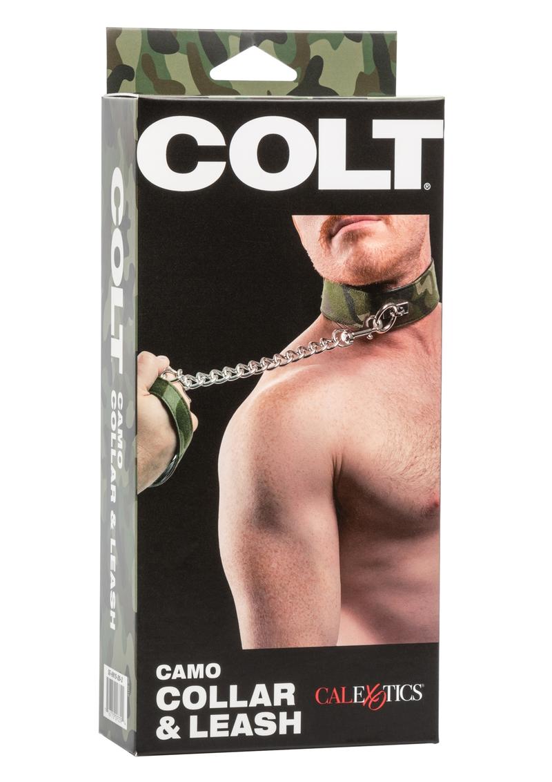 Colt Camo Collar & Leash Set Adjustable  Bondage