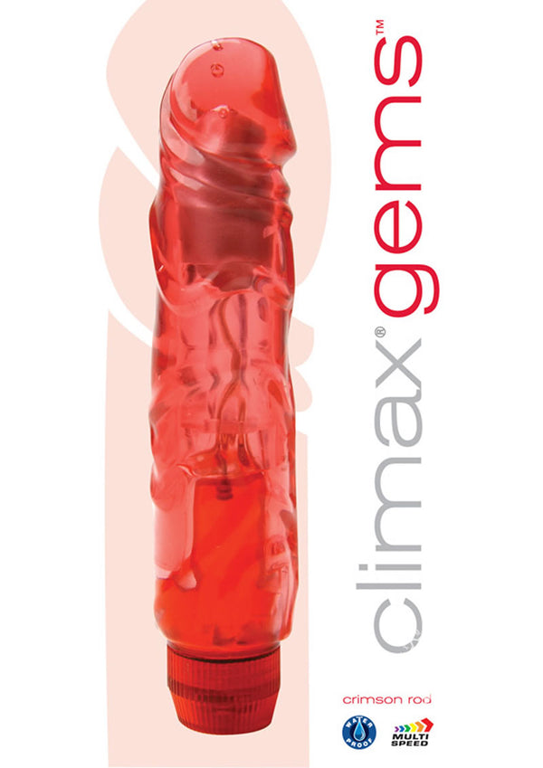 Climax Gems Crimson Rod Vibrator - Red