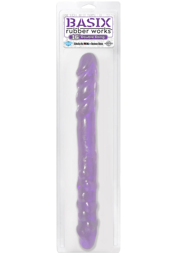 Basix Rubber Works 16 Inch Double Dong Purple