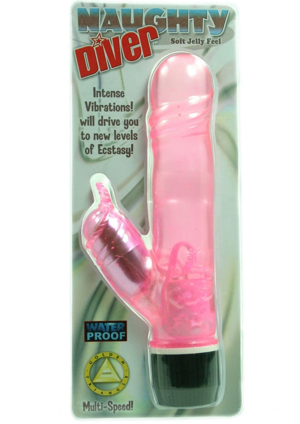Naughty Diver Vibrator - Pink