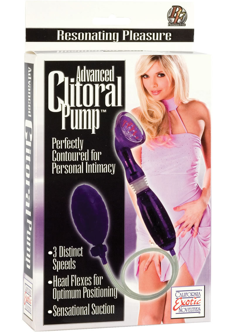 Advanced Clitoral Vibrating Pump Waterproof Purple