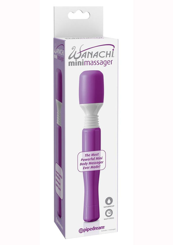 Mini Wanachi Silicone Massager Waterproof 8.25 Inch Purple