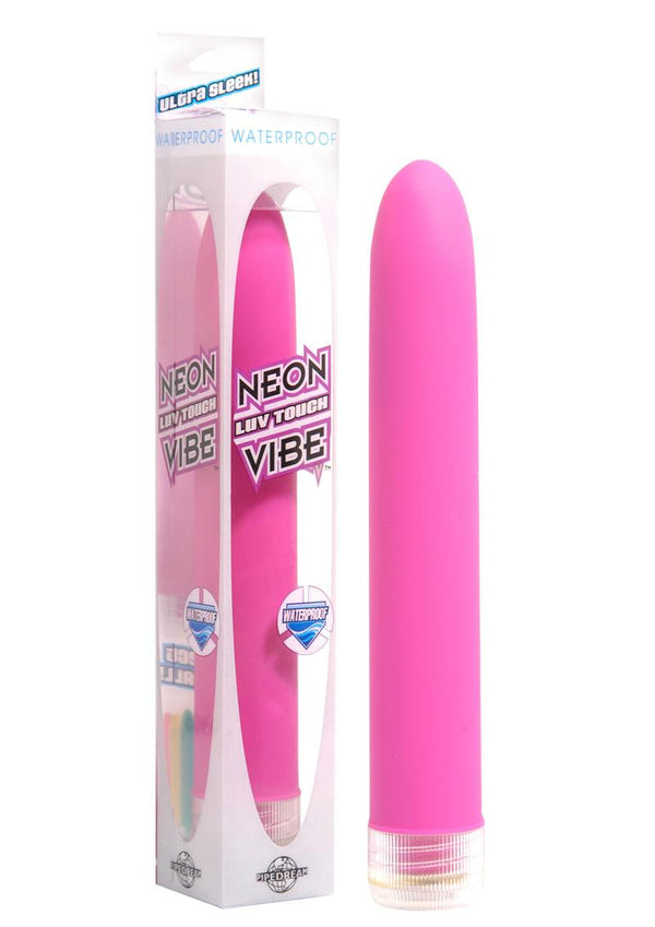 Neon Luv Touch Vibrator Waterproof 6.75 Inch Pink