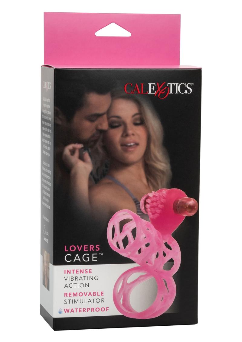 Lovers Cage With Removable Micro Stimulator Waterproof 3 Inch Pink