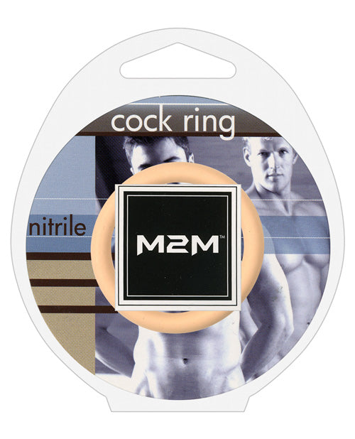 M2M 1.5" Nitrile Cock Ring - Nude