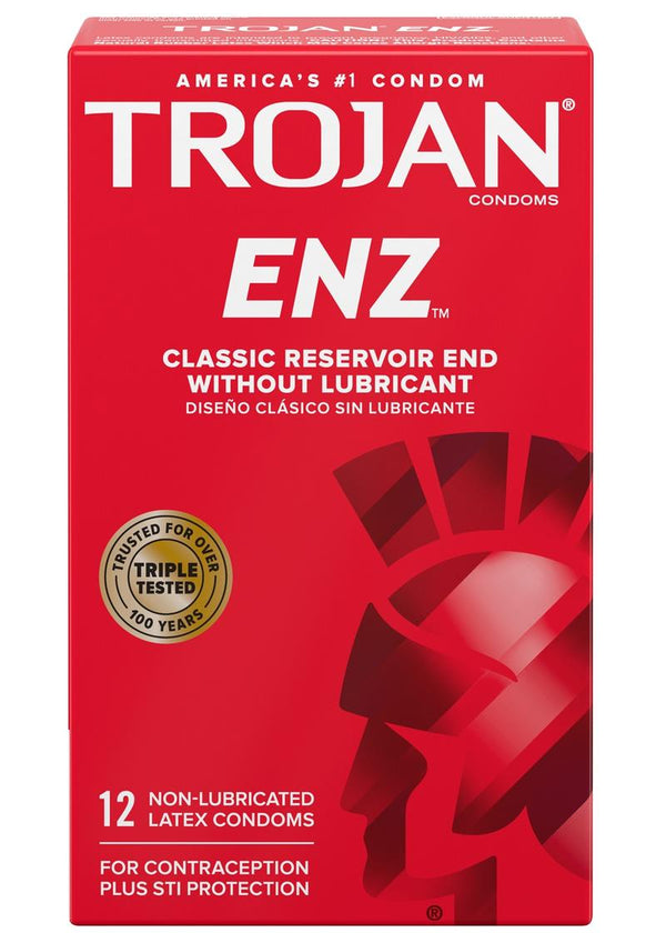 Trojan Condom Regular Non Lubricated 12 Pack