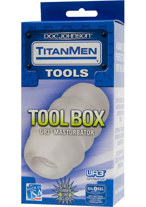 TitanMen Tool Box Ultraskyn Masturbator - Clear