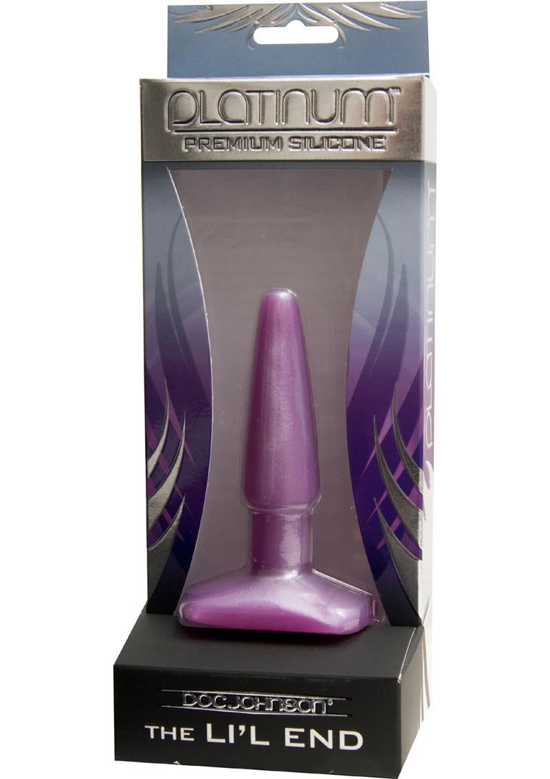 Platinum Premium Silicone - The Li'L End Anal Plug - Purple