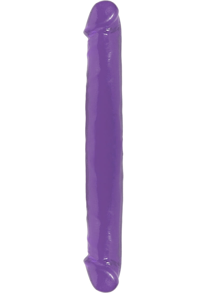 Basix Rubber Works 12 Inch Double Dong Waterproof Purple