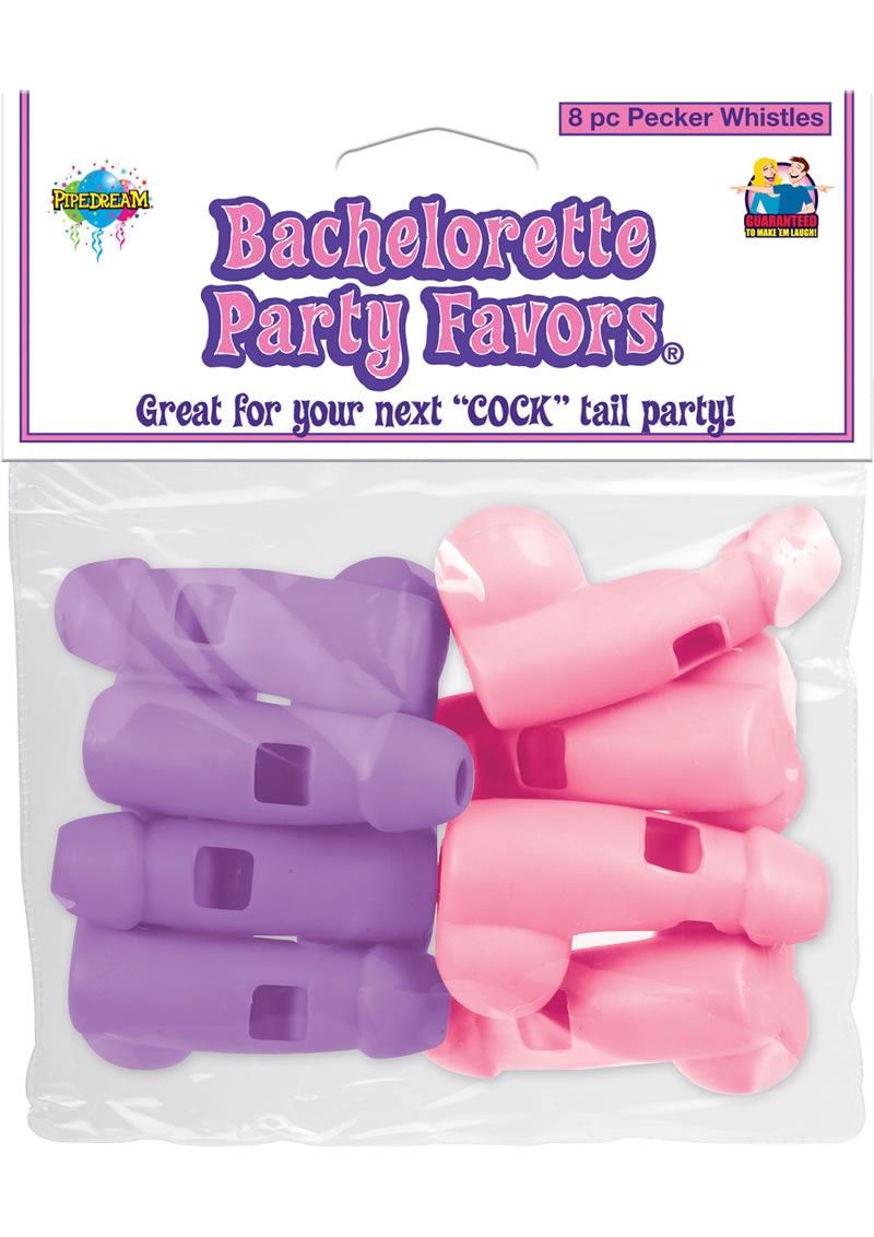 Bachelorette Party Favors Pecker Whistles 8 Pack