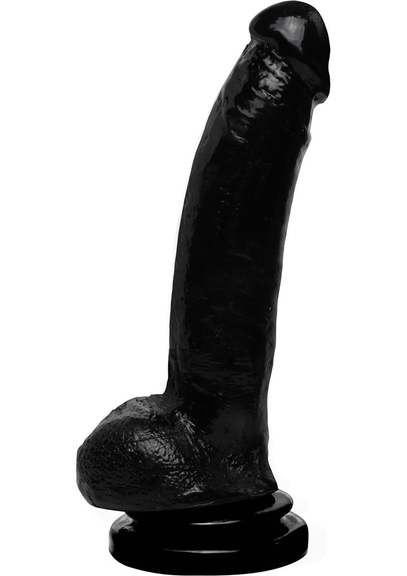 Basix Rubber Works 9 Inch Suction Cup Dong Black
