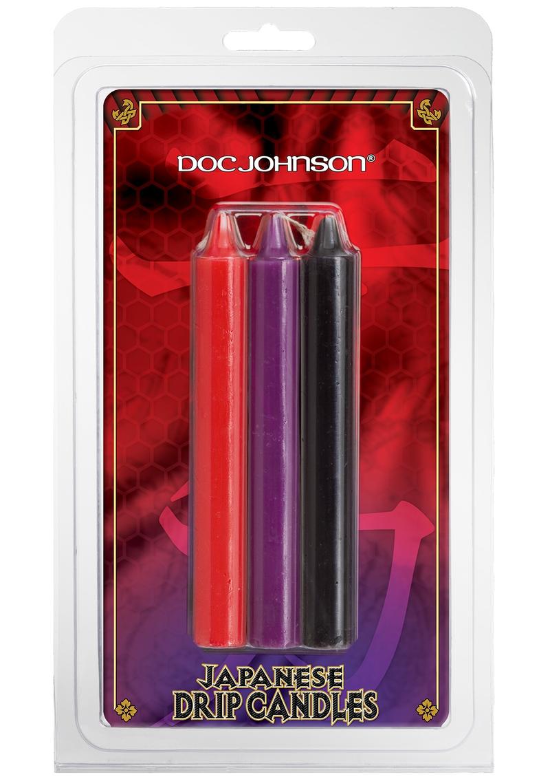 Doc Johnson Japanese Drip Candles - 3 Pack - Multiple Colors