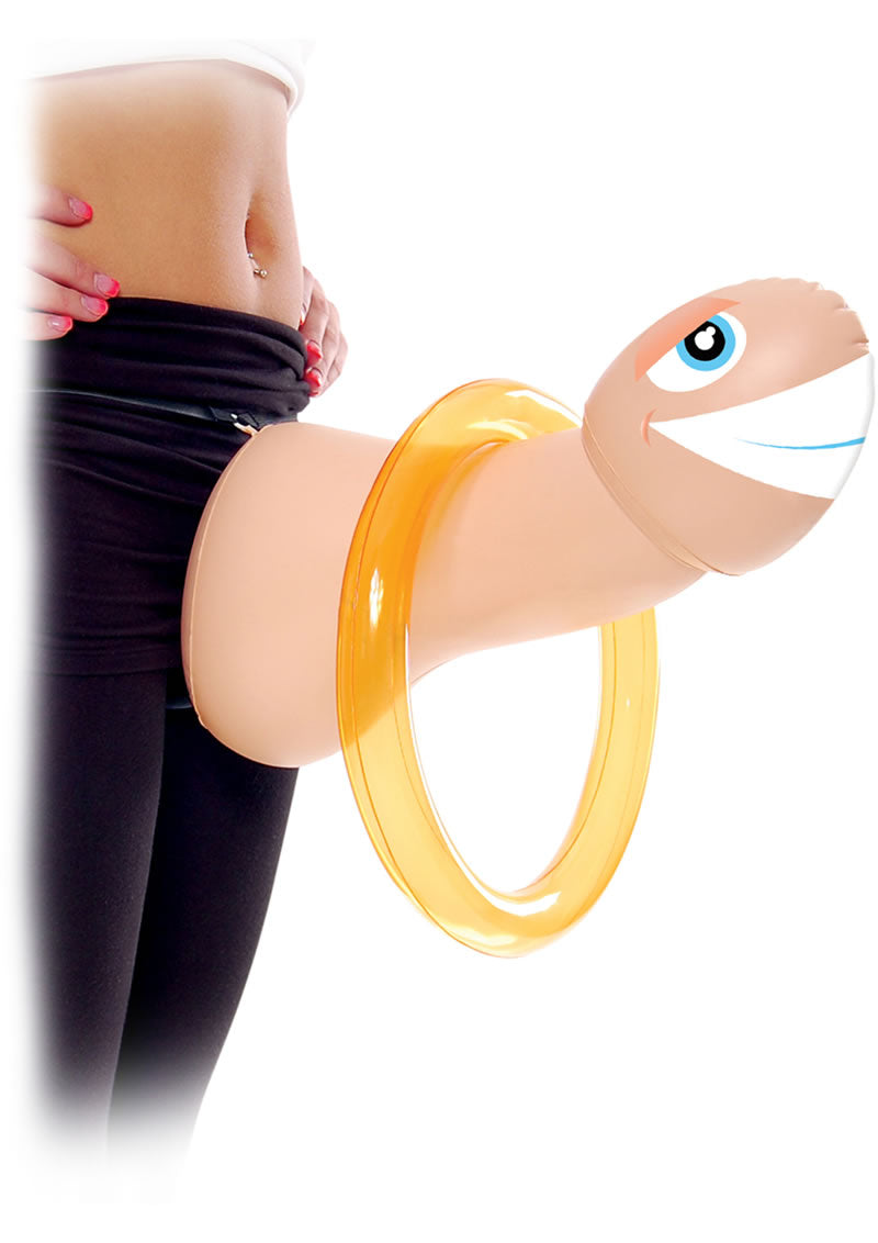 Bachelorette Party Favors Mr Party Pecker Inflatable Strap On Ring Toss Game