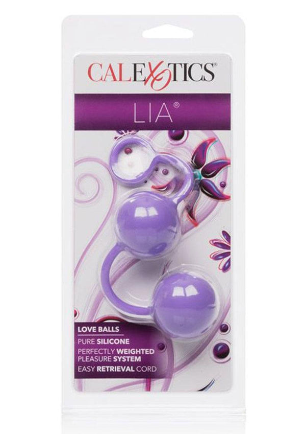 Lia Love Balls Weighted 8 Inch Pure Silicone Purple