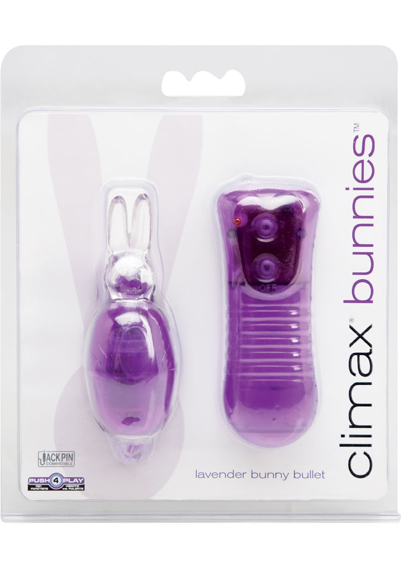Climax Bunnies Vibrating Bullet With Remote Control - Purple