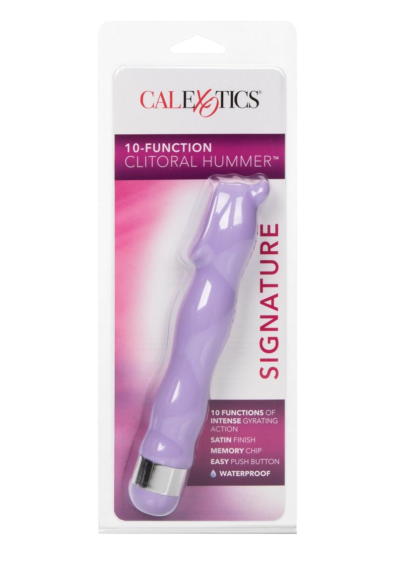 10 Function Clitoral Hummer Waterproof 6.25 Inch Purple
