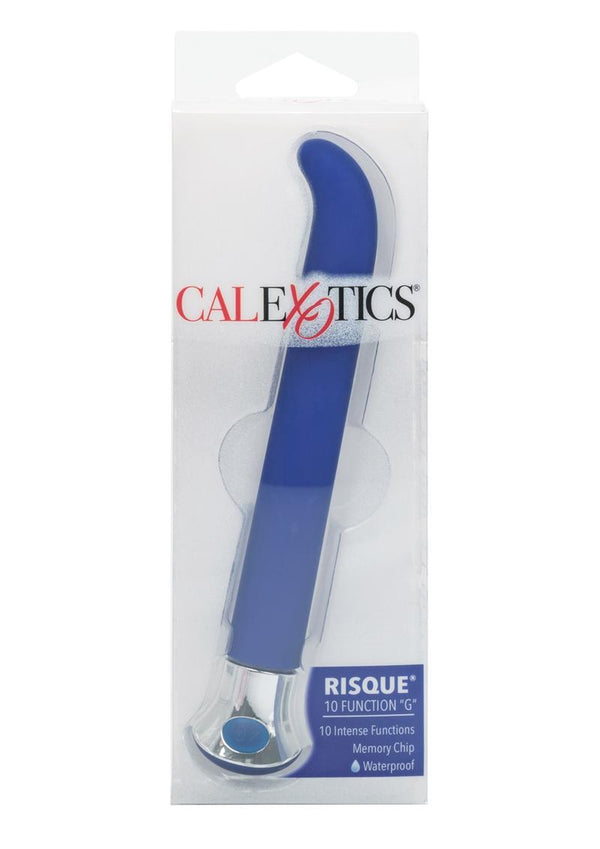 10 Function Risque G Vibrator Waterproof 5.5 Inch Blue