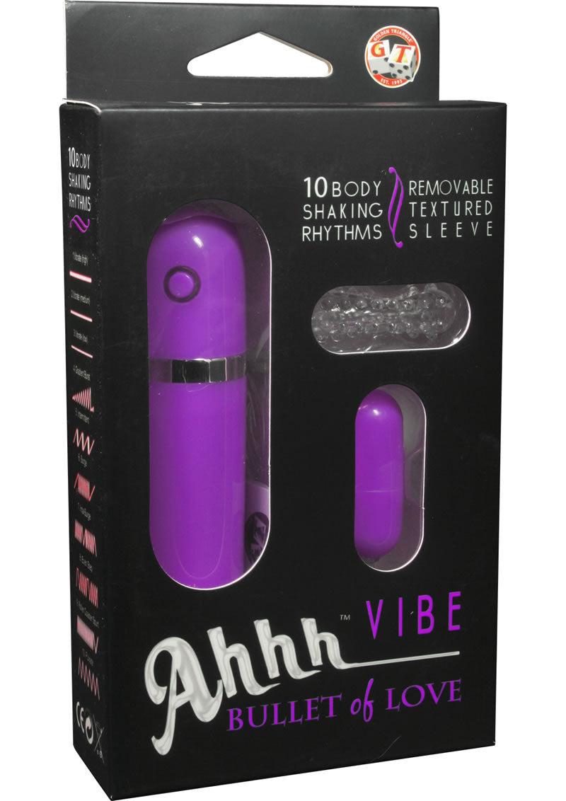 Ahh Vibe Bullet Of Love Wired Remote Control Bullet Lavender
