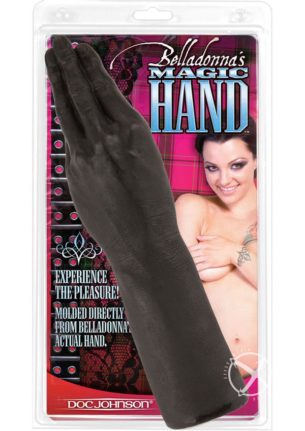 Belladonna's Magic Hand Dildo 11.5in - Black