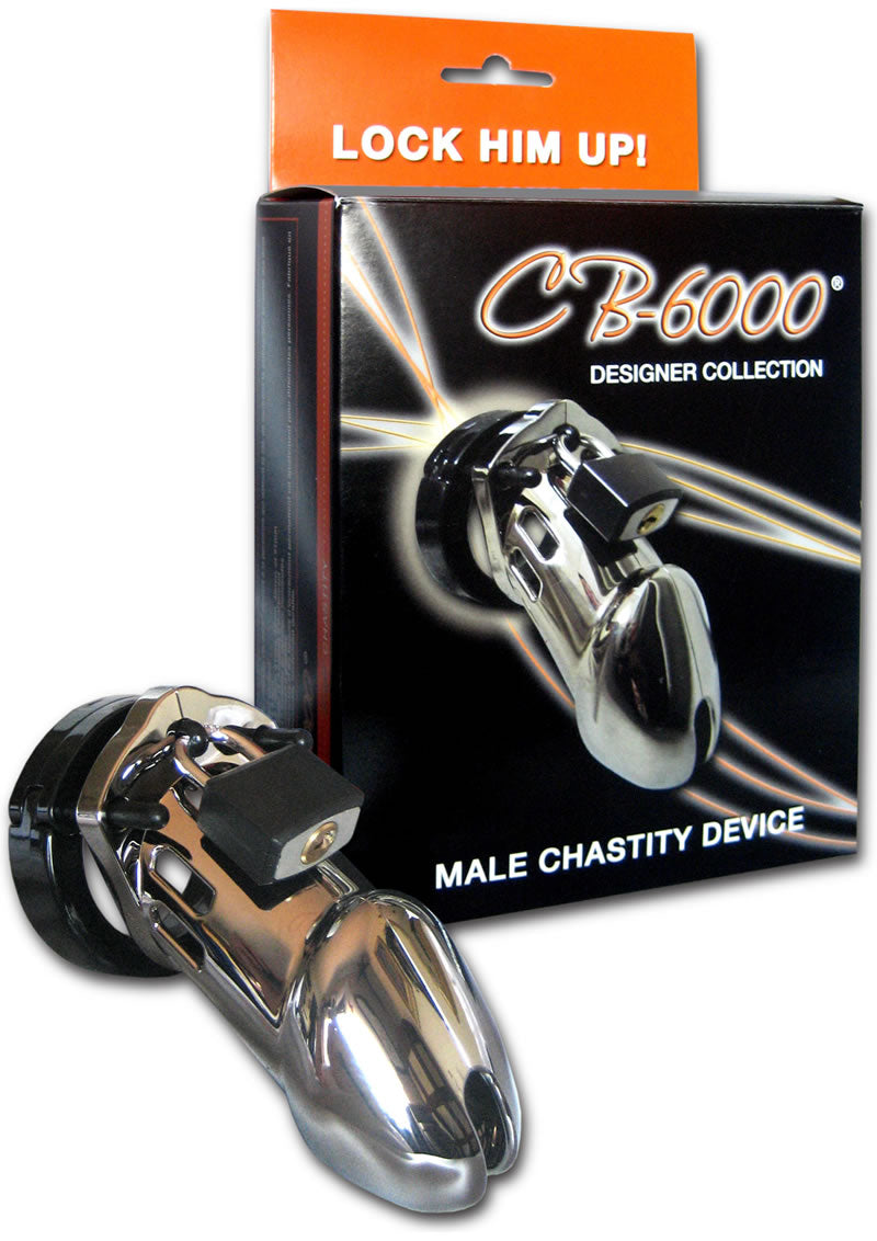 CB-6000 Designer Collection Male Chastity Device Chrome Finish