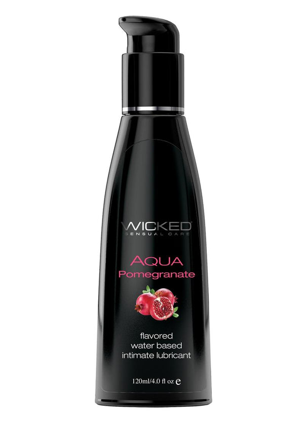 Wicked Aqua Pomegranate Water Based Lubricant 4 Ounce