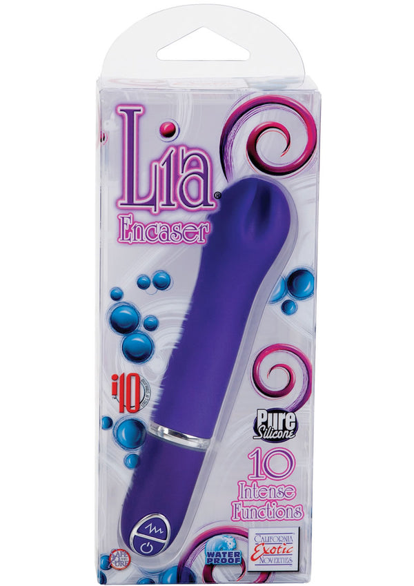 Lia Encaser Silicone Vibrator Waterproof 3.75 Inch Purple