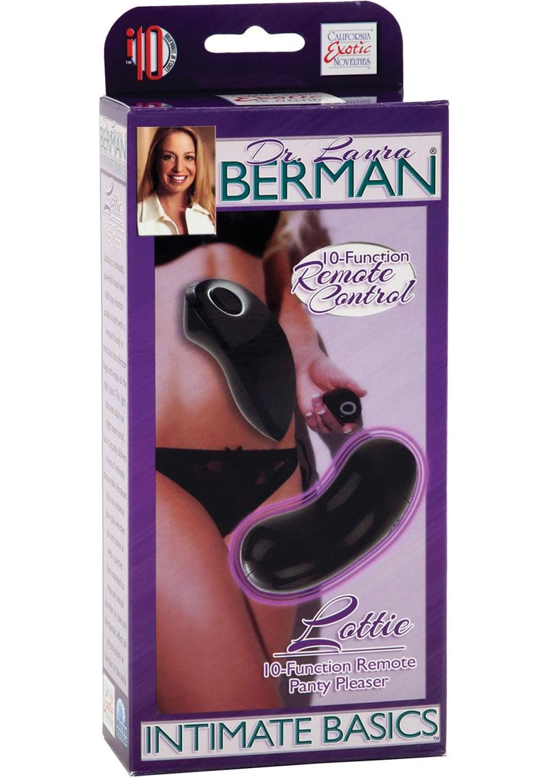 Dr Laura Berman Intimate Basics Lottie Panty Massager Waterproof Black