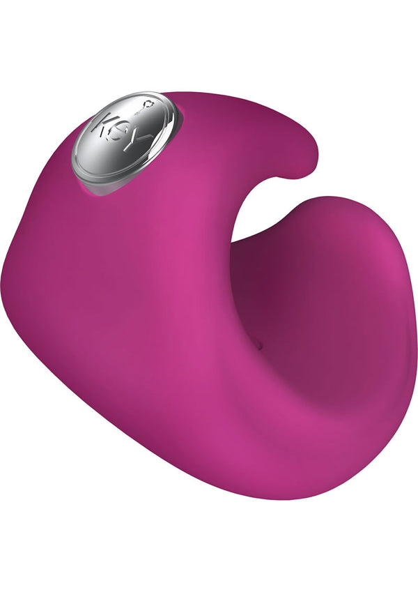 Key Pyxis Silicone Finger Massager - Raspberry Pink