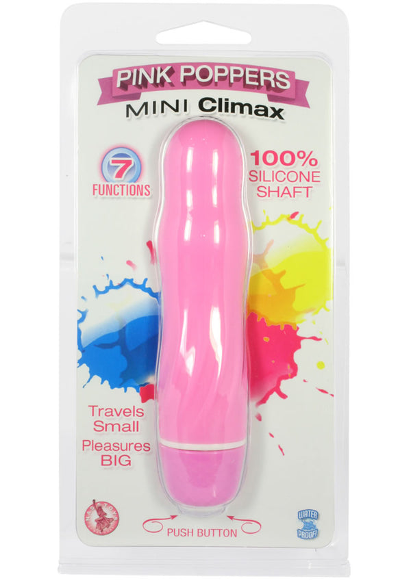 Pink Poppers Mini Climax Silicone Vibrator - Pink
