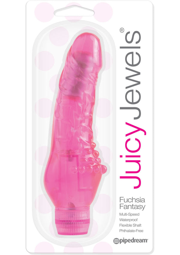 Juicy Jewels Fuschia Vibrator Waterproof Pink