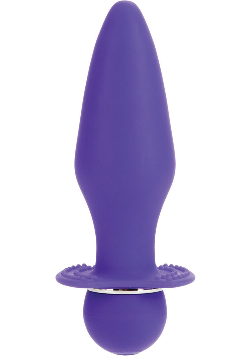 Booty Call Booty Rider Vibrating Silicone Anal Probe Waterproof Purple