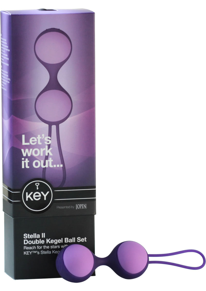 Key Stella II Silicone Kegel Balls - Lavender