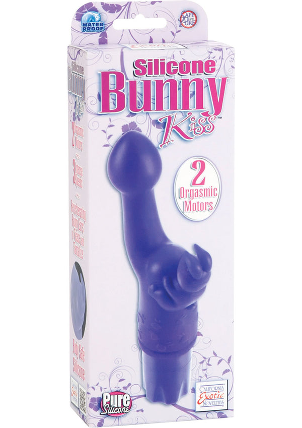 Silicone Bunny Kiss Dual Motor Vibe Waterproof Purple