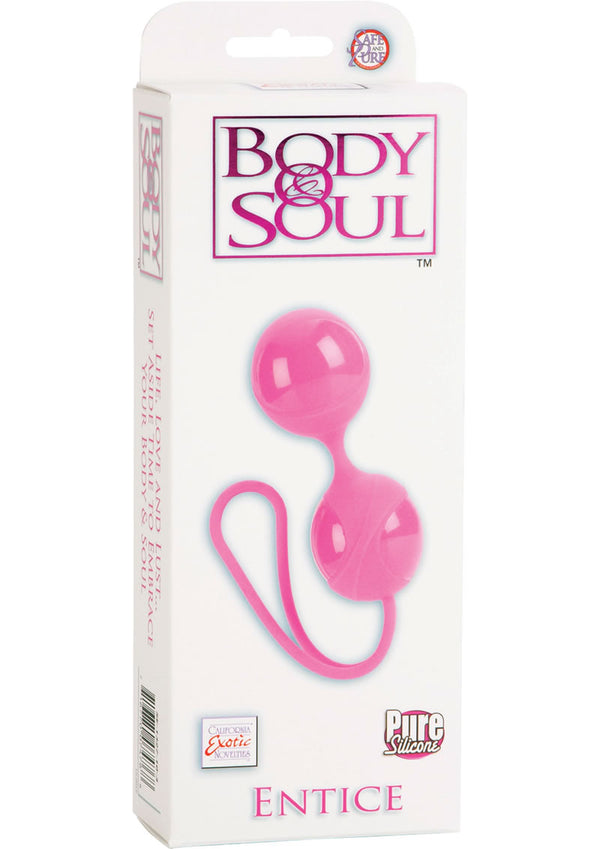 Body & Soul Entice Silicone Kegal Balls Pink