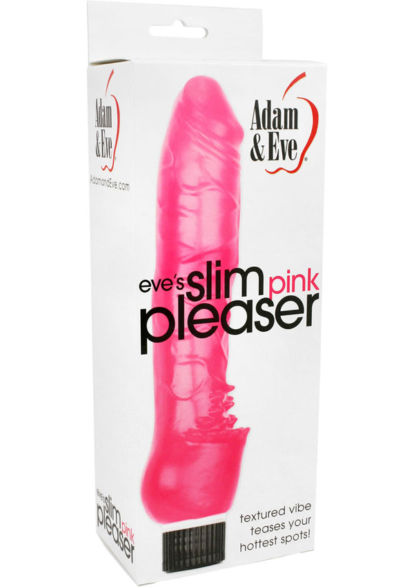 Adam & Eve Eve'S Slim Pink Pleaser Vibrator Waterproof Pink 7 Inch