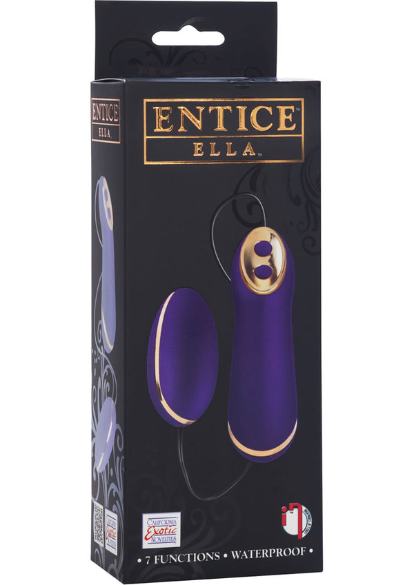 Entice Ella Wired Remote Control Bullet Waterproof Purple