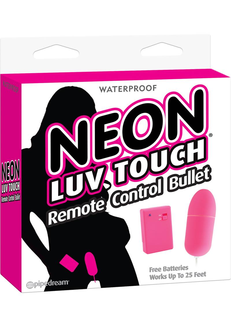 Neon Luv Touch Romote Control Bullet Waterproof Pink