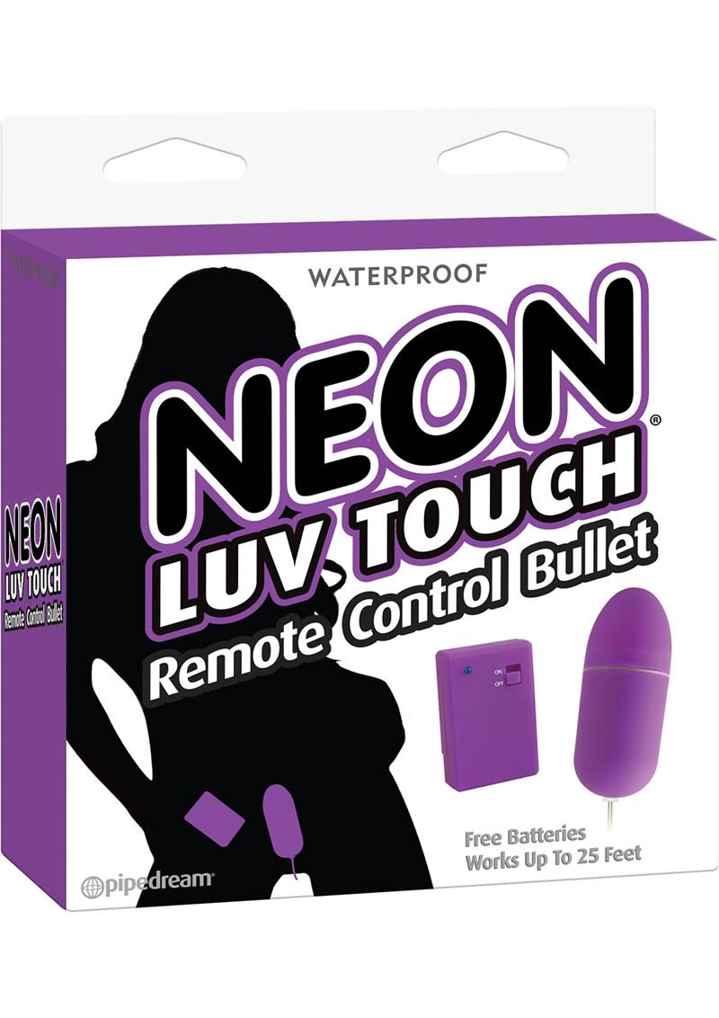 Neon Luv Touch Romote Control Bullet Waterproof Purple