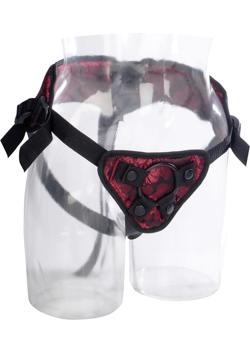 Scandal Corset Harness Black/Red